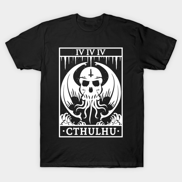 CTHULHU TAROT CARD - LOVECRAFT T-Shirt by Tshirt Samurai